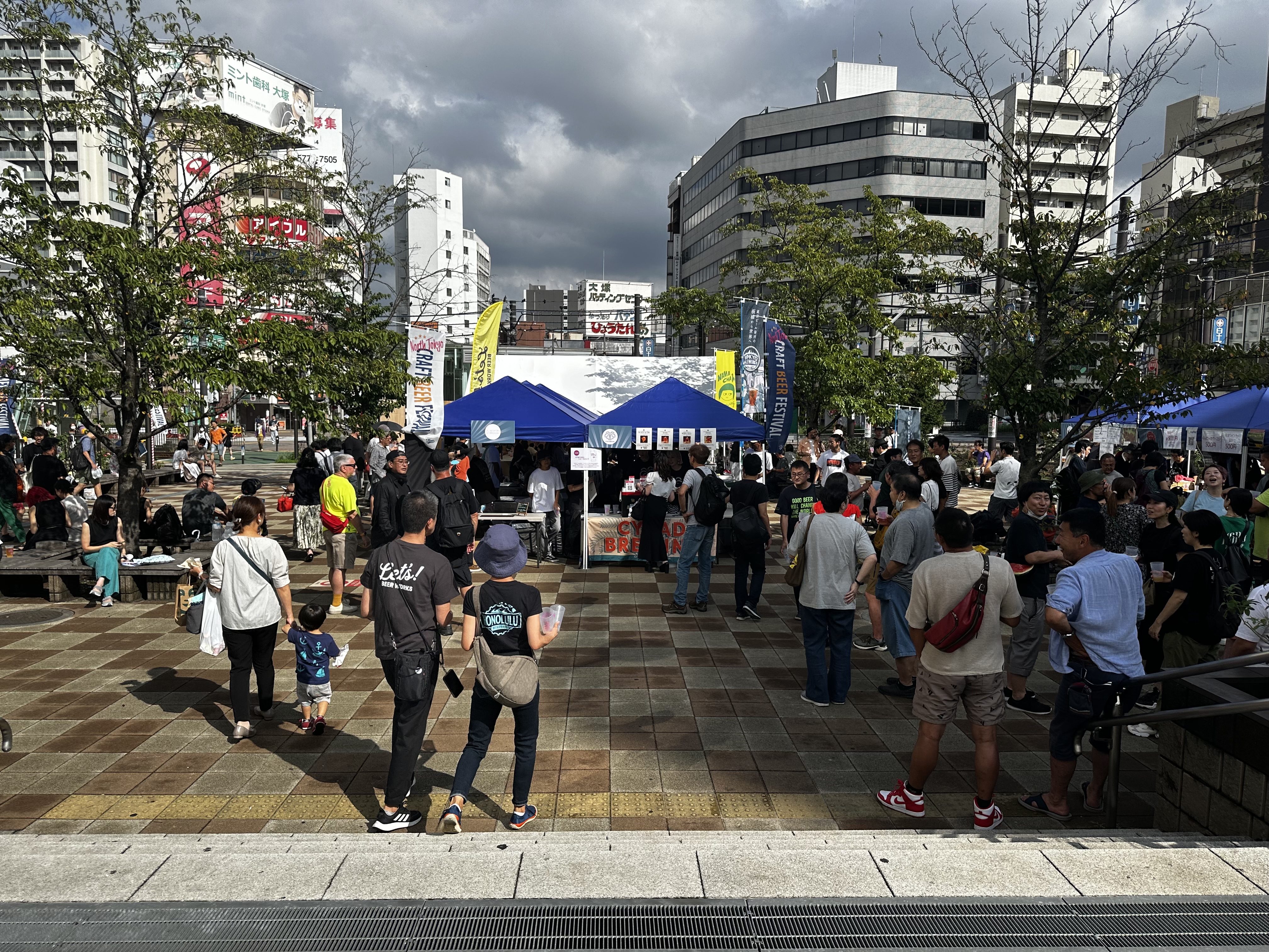 A northern Tokyo craft beer festival in front of Otsuka station, September 2023