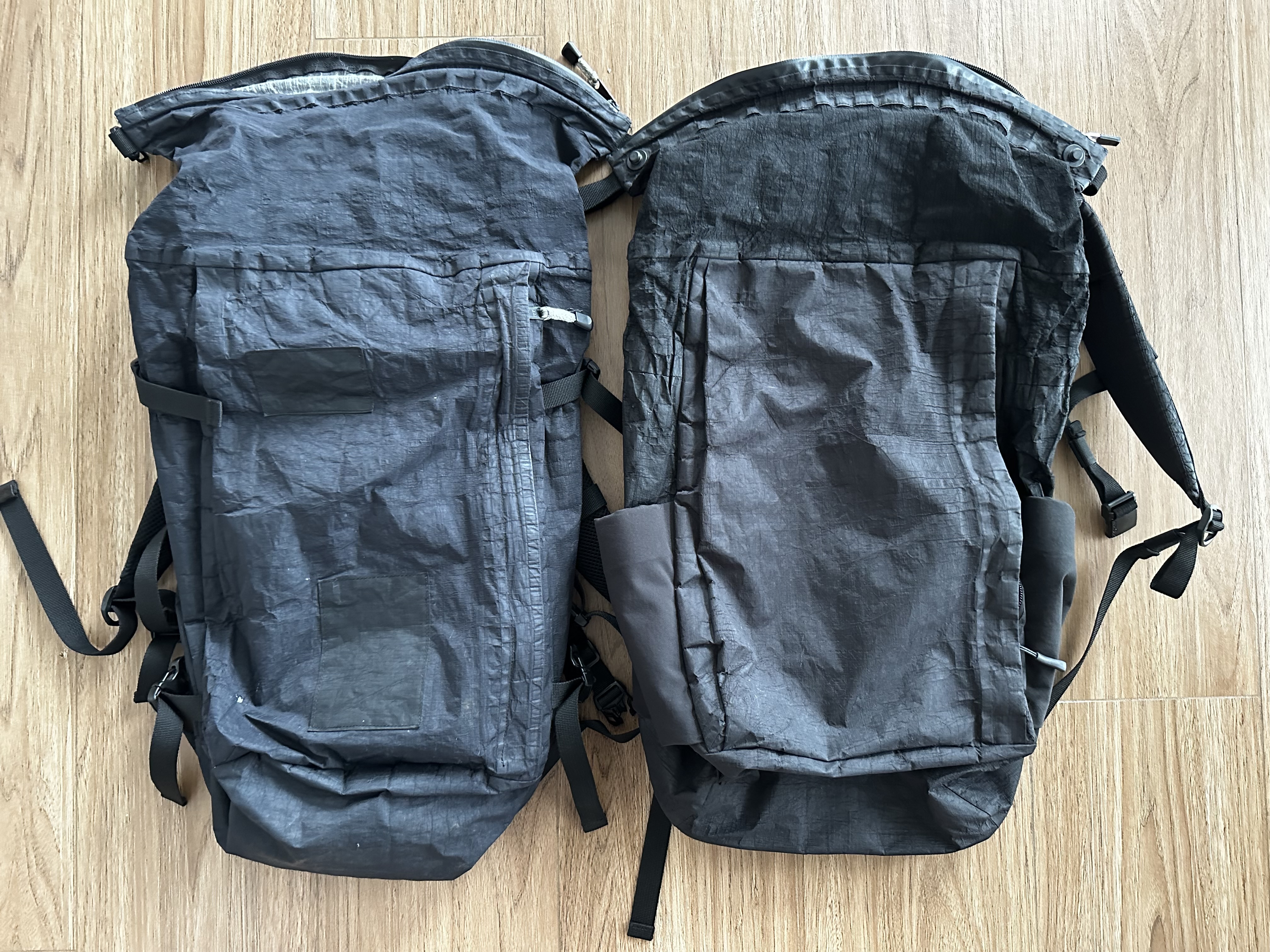 A Rofmia backpack v1 (40L) and v2